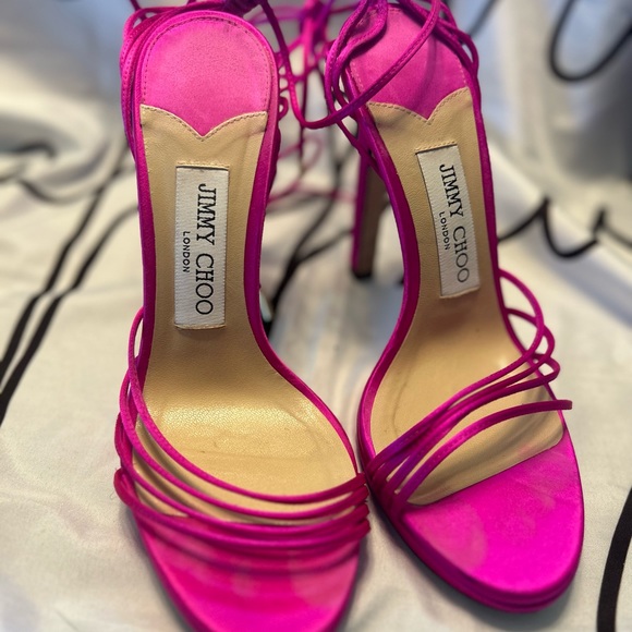 JIMMY CHOO Anita 120 Satin Heel - Picture 7 of 13